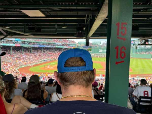 Fenway Park, section: Grandstand 16, row: 19, seat: 1