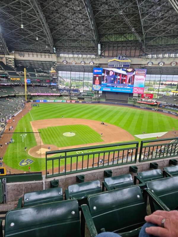 American Family Field, section: 419, row: 3, seat: 1