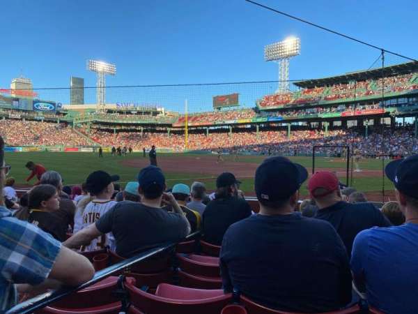 Fenway Park, section: Field Box 72, row: G, seat: 4