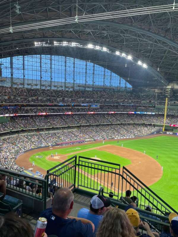 American Family Field, section: 410, row: 11, seat: 3