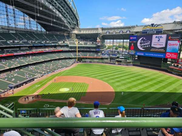 American Family Field, section: 414, row: 1, seat: 6