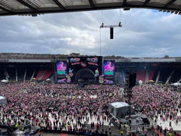 Hampden Park, section: L2, row: G, seat: 23