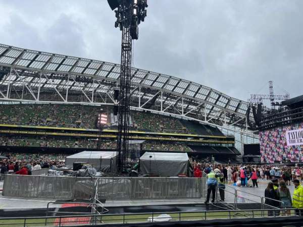Aviva Stadium, section: 106, row: J, seat: 1