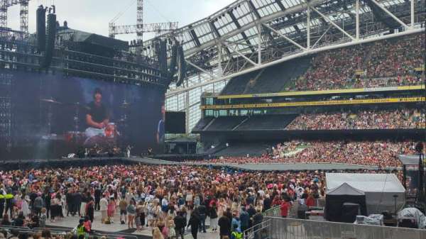 Aviva Stadium, section: COMS, row: G, seat: 3