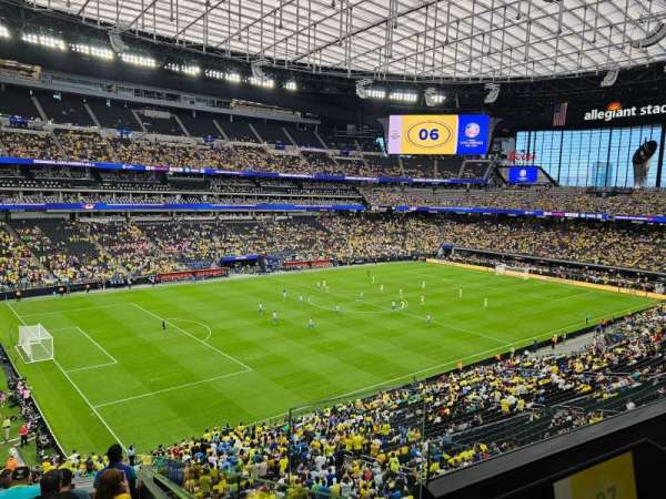 Allegiant Stadium, section: 218, row: 10, seat: 1