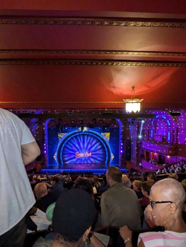 Dominion Theatre, section: Circle, row: Q, seat: 21