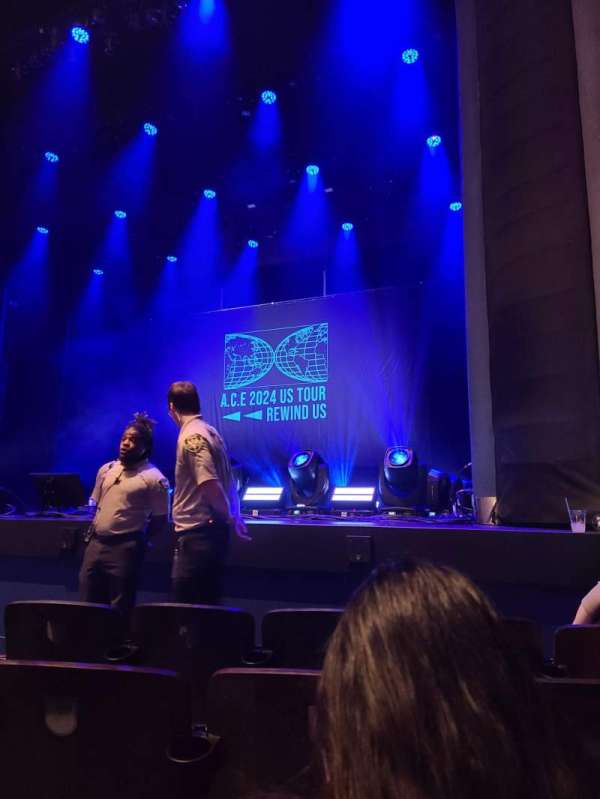 Ferguson Hall at the Straz, section: Orchestra 04, row: B, seat: 8
