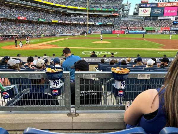 Yankee Stadium, section: 117A, row: 2, seat: 2