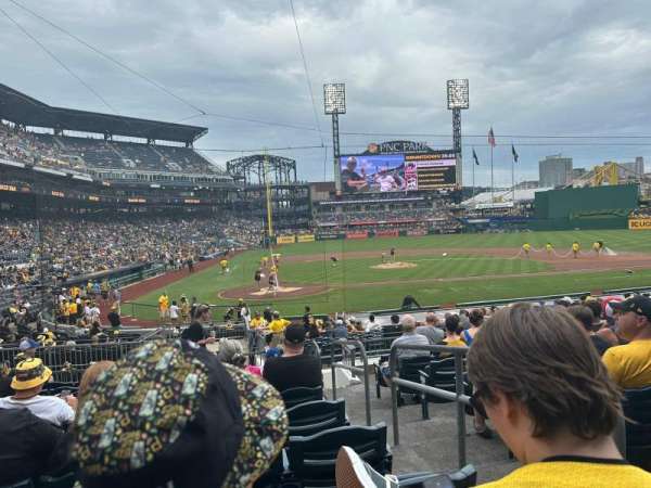 PNC Park, section: 114, row: L, seat: 2