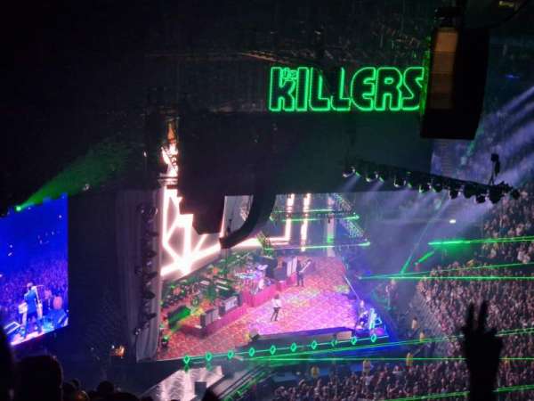 The O2, London, section: 403, row: Q, seat: 514