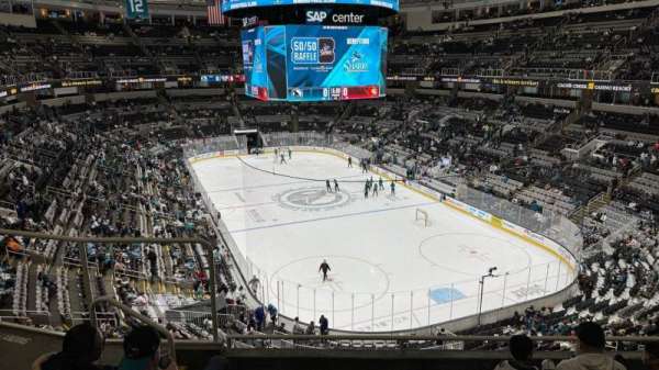 SAP Center, section: 210, row: 5, seat: 12