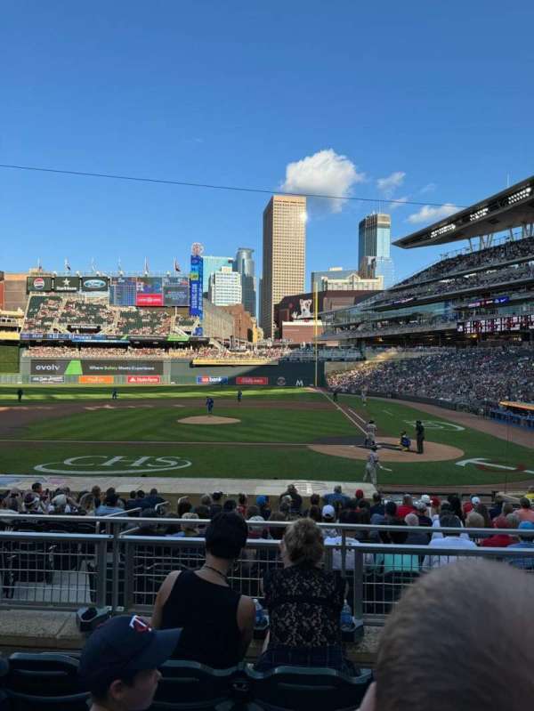 Target Field, section: 118, row: 4, seat: 14