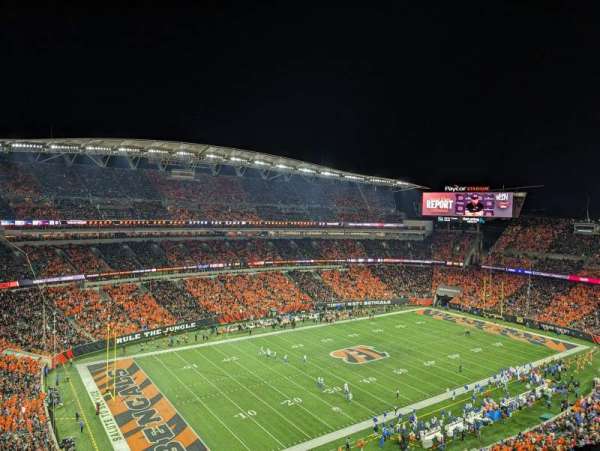 Paycor Stadium, section: 346, row: 8, seat: 5