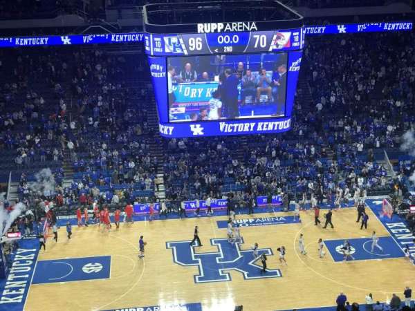 Rupp Arena, section: 214, row: U, seat: 9