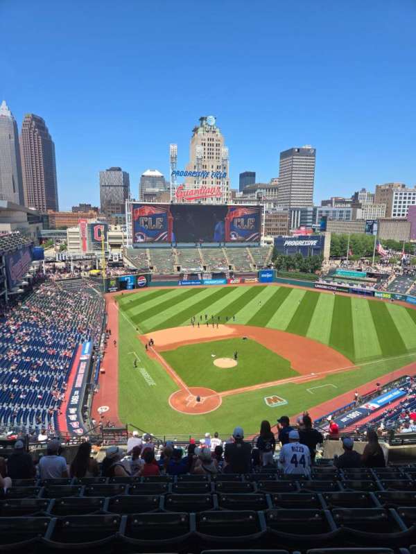 Progressive Field, section: 552, row: R, seat: 13