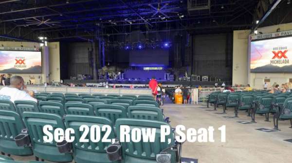 Dos Equis Pavilion, section: 202, row: P, seat: 1