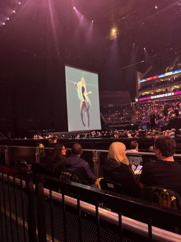 The O2, London, section: 102, row: C, seat: 57