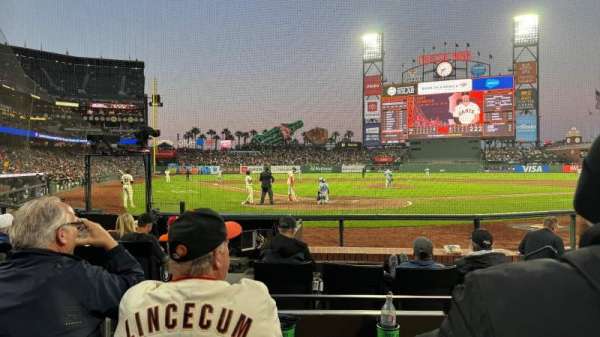 Oracle Park, section: 113, row: C, seat: 7