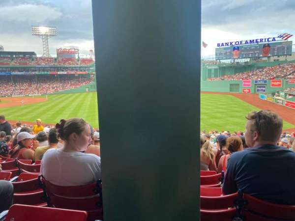 Fenway Park, section: grandstand 7, row: 1, seat: 12