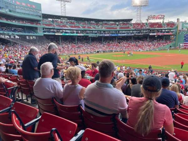 Fenway Park, section: Loge Box 102, row: QQ, seat: 6