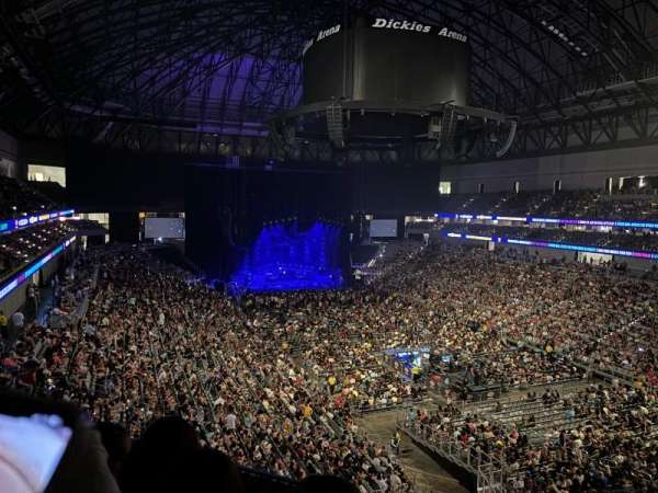 Dickies Arena, section: 218, row: 3, seat: 4