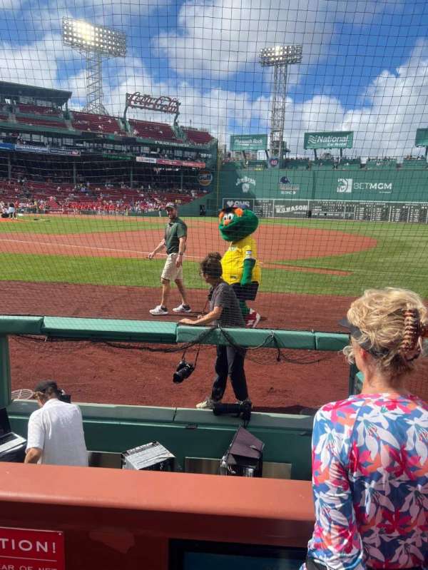 Fenway Park, section: Field Box 18, row: A, seat: 3