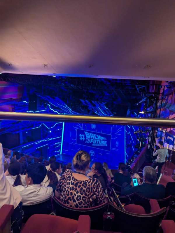 Adelphi Theatre, section: Upper circle, row: J, seat: 3