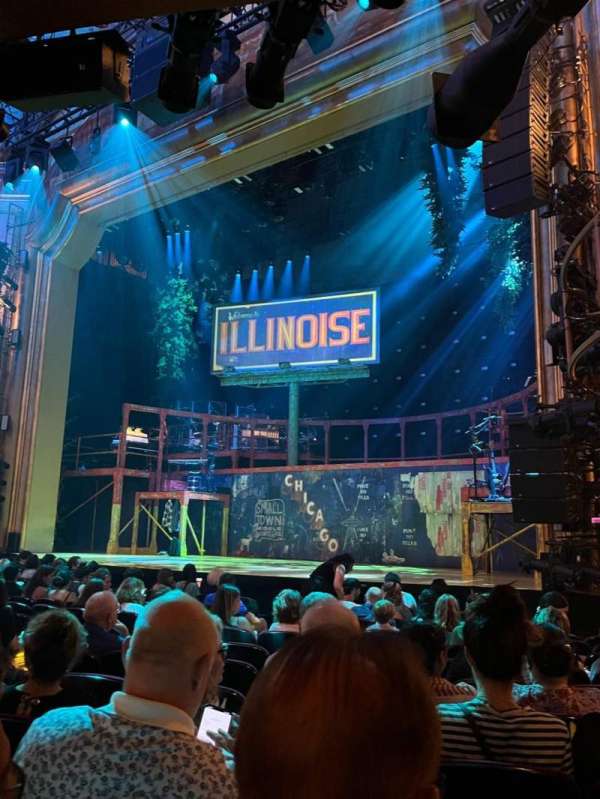 St. James Theatre, section: Orchestra R, row: L, seat: 18
