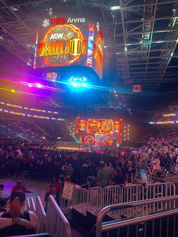 UBS Arena, section: 107, row: 9, seat: 12