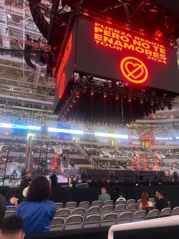 SAP Center, section: 116, row: 3, seat: 1
