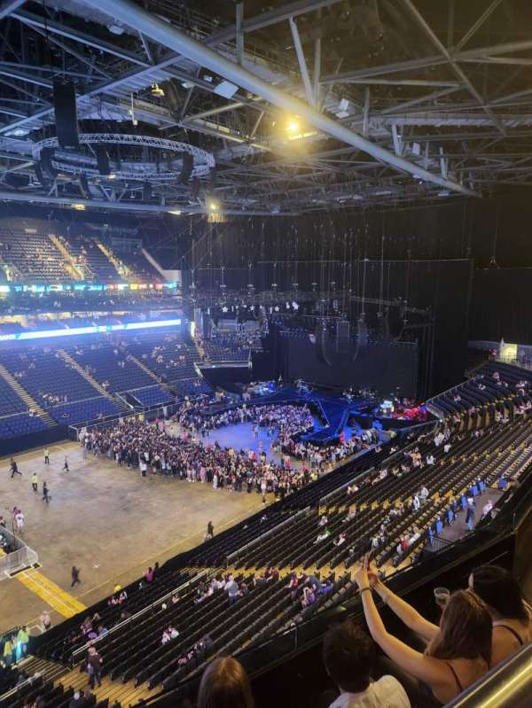 The O2, London, section: 417, row: N, seat: 842