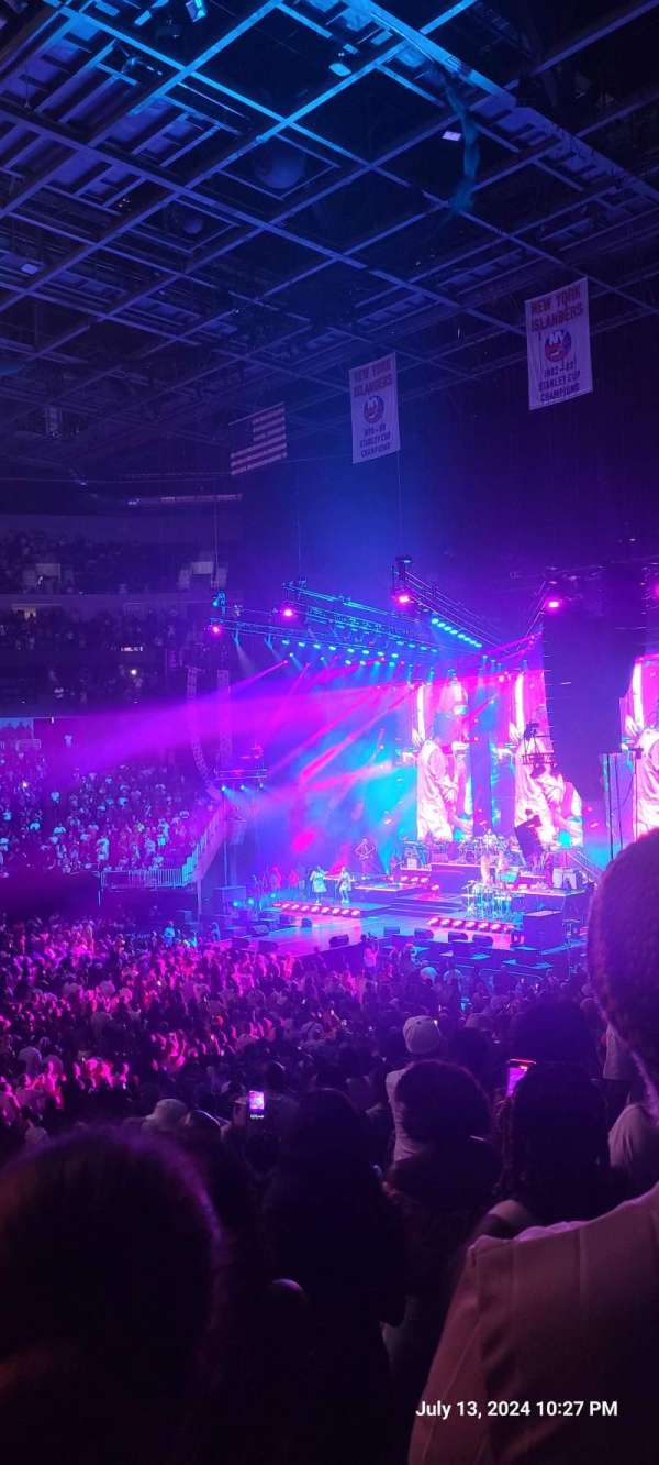 UBS Arena, section: 104, row: 20, seat: 7