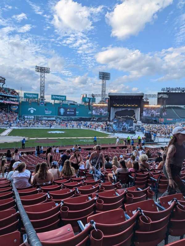Fenway Park, section: Loge Box 122, row: KK, seat: 1