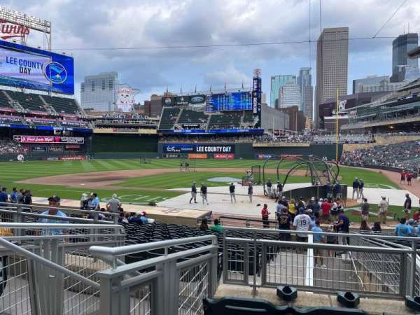 Target Field, section: 117, row: 4, seat: 13
