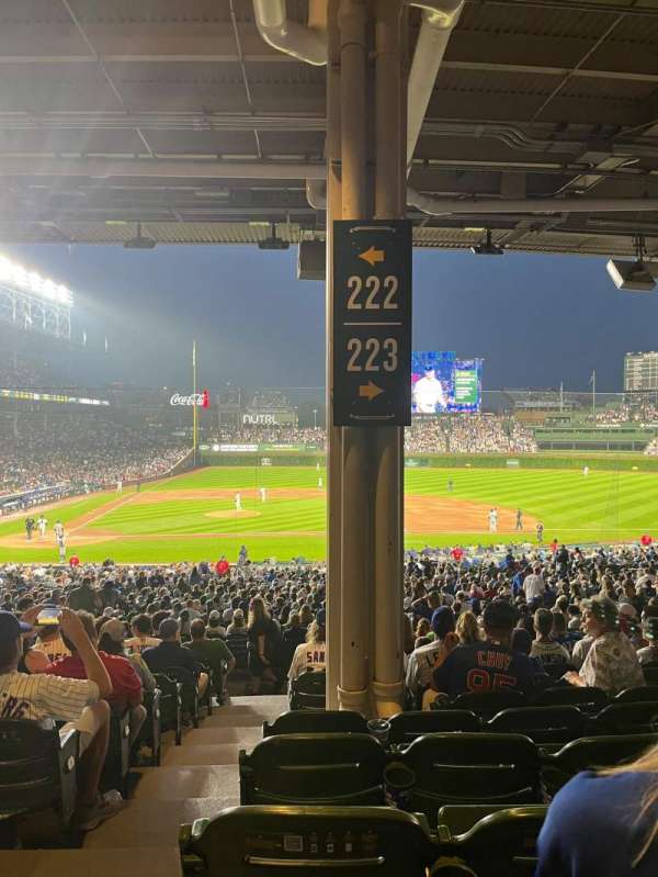 Wrigley Field, section: 223, row: 12, seat: 1