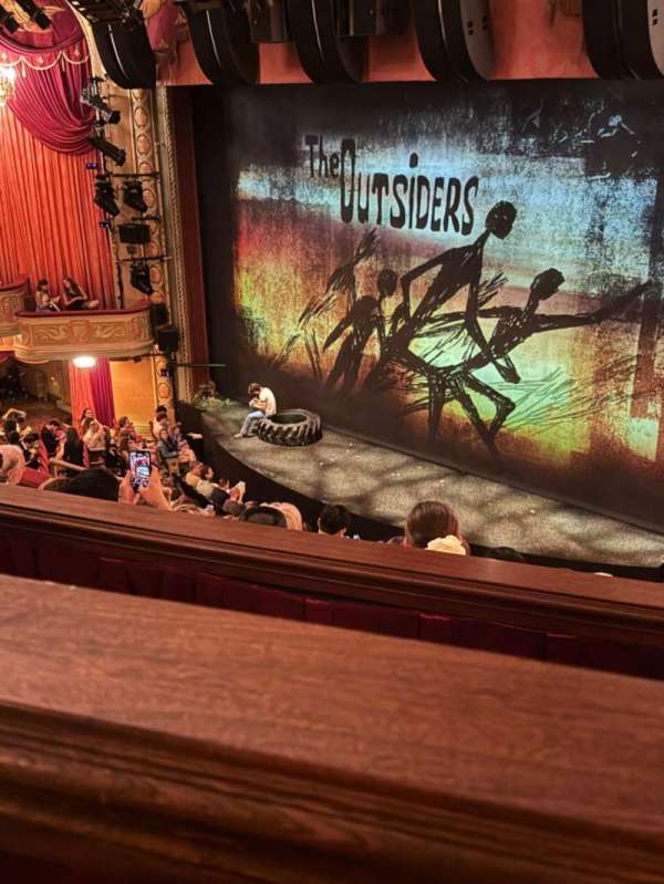 Bernard B. Jacobs Theatre, section: Mezzanine R, row: E, seat: 24