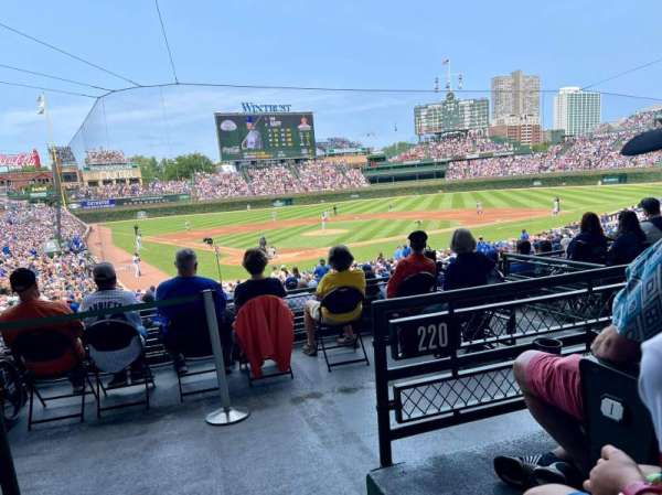 Wrigley Field, section: 220, row: 3, seat: 1
