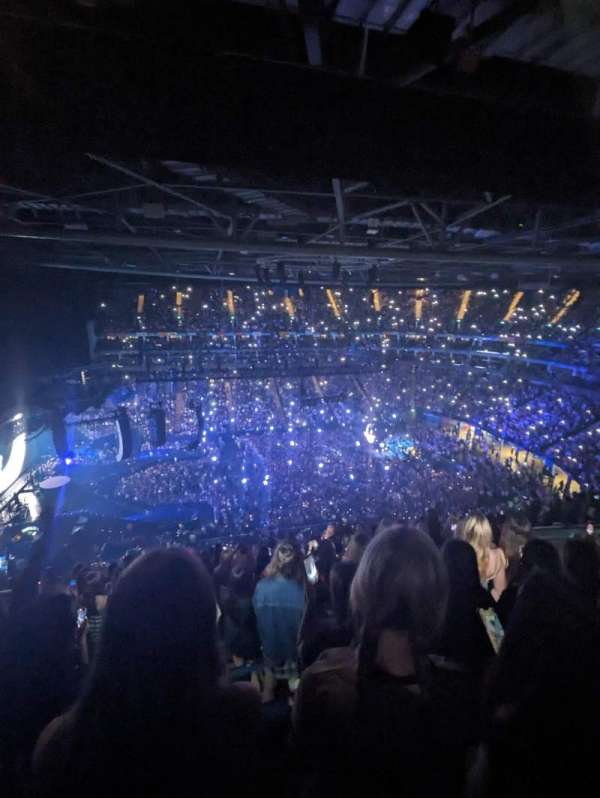 The O2, London, section: 402, row: M, seat: 492