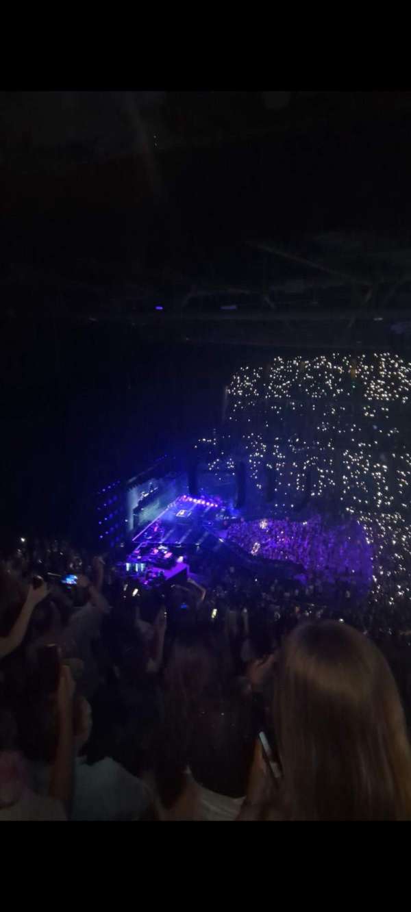 The O2, London, section: 402, row: N, seat: 495