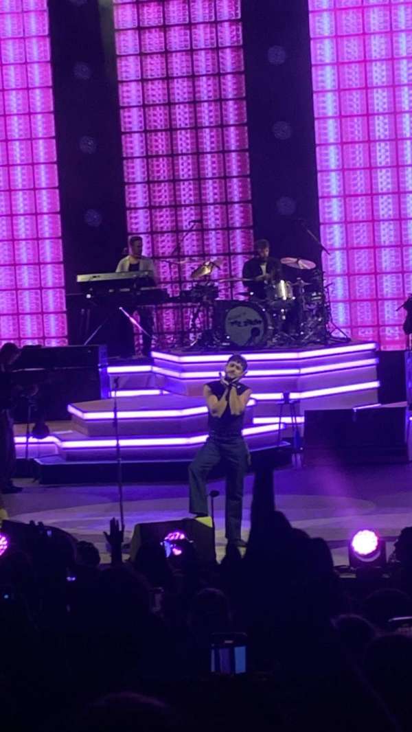 Shoreline Amphitheatre, section: 102, row: I, seat: 4
