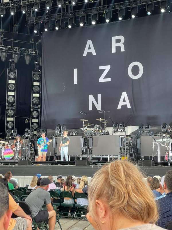 Ameris Bank Amphitheatre, section: Orch 1, row: P, seat: 25