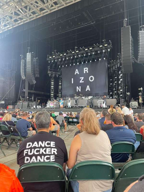 Ameris Bank Amphitheatre, section: Orch 1, row: P, seat: 25
