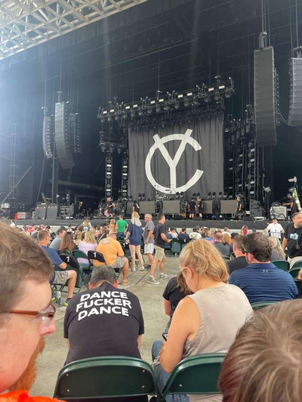 Ameris Bank Amphitheatre, section: Orch 1, row: P, seat: 25
