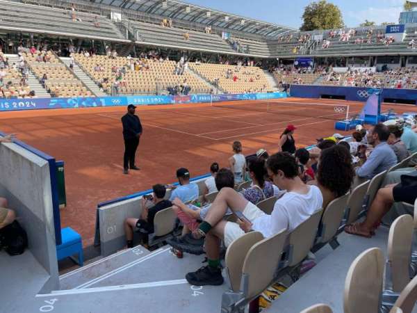 Court Simonne-Mathieu, section: 10, row: 6, seat: 108