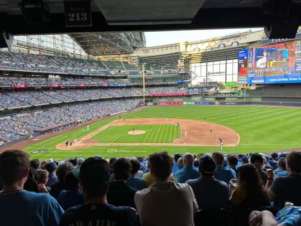 American Family Field, section: 213, row: 19, seat: 13