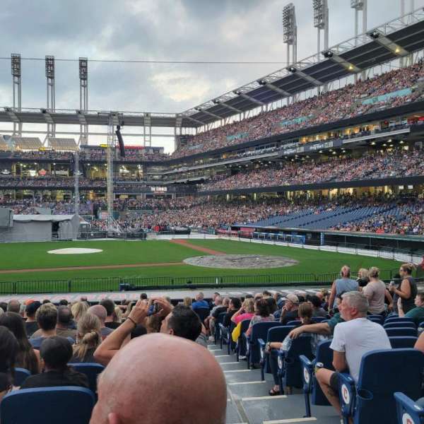Progressive Field, section: 160, row: Q, seat: 1