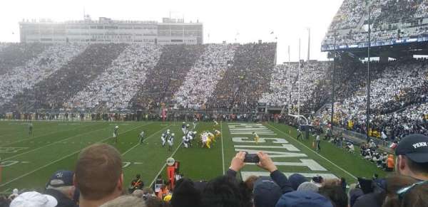 Beaver Stadium, section: EJ, row: S, seat: 18