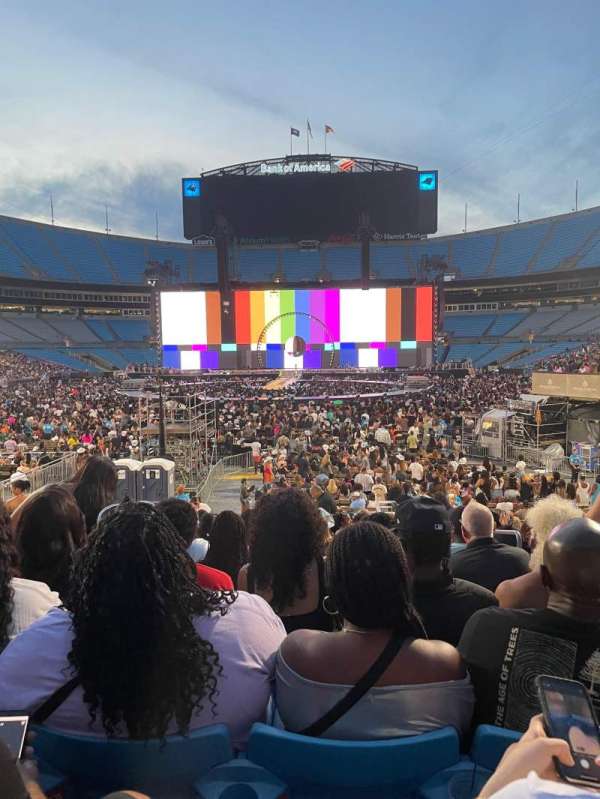 Bank of America Stadium, section: 121, row: 16, seat: 2