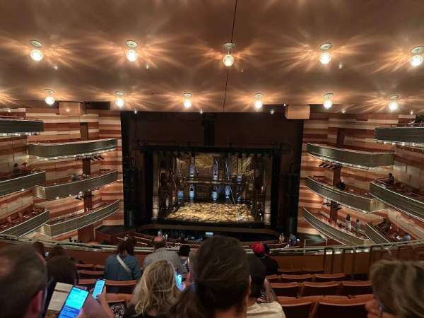 Eccles Theater, section: T2 Center, row: G, seat: 4