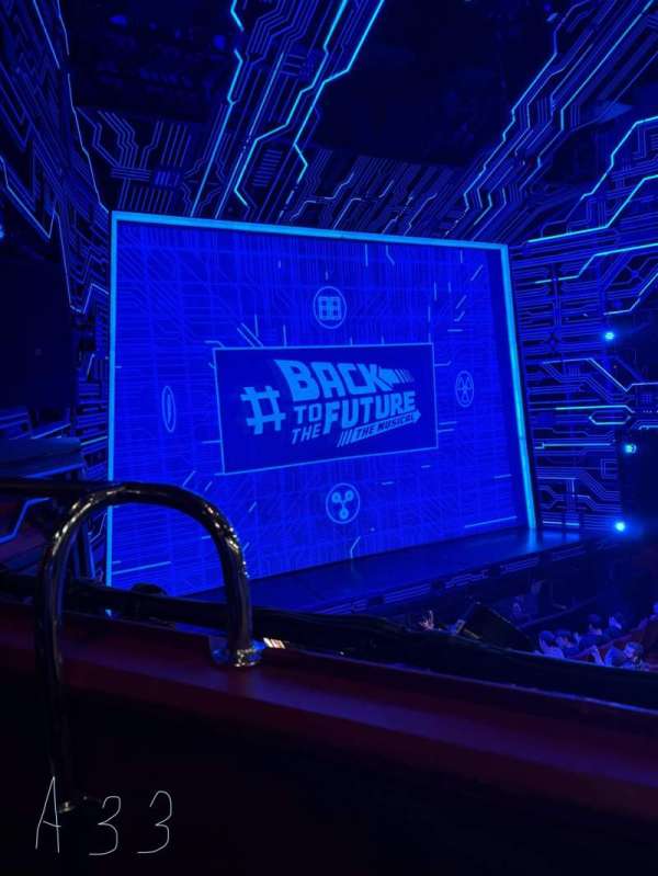 Adelphi Theatre, section: Dress circle, row: A, seat: 33